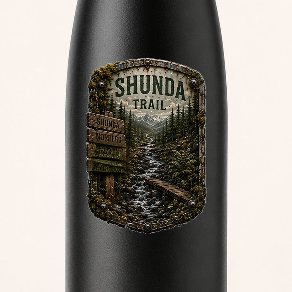 Shunda Trail Trail Relics Insulated Sport Bottle — UV-print close-up