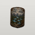 Valley of the Five Lakes Trail Relics Contour Magnet — primary product mockup