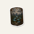 Valley of the Five Lakes Trail Relics Matte Die-Cut Sticker — primary product mockup