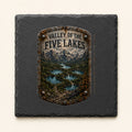 Valley of the Five Lakes Trail Relics Slate Coaster — primary product mockup