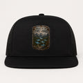 Valley of the Five Lakes Trail Relics Flat-Brim Cap — primary product mockup