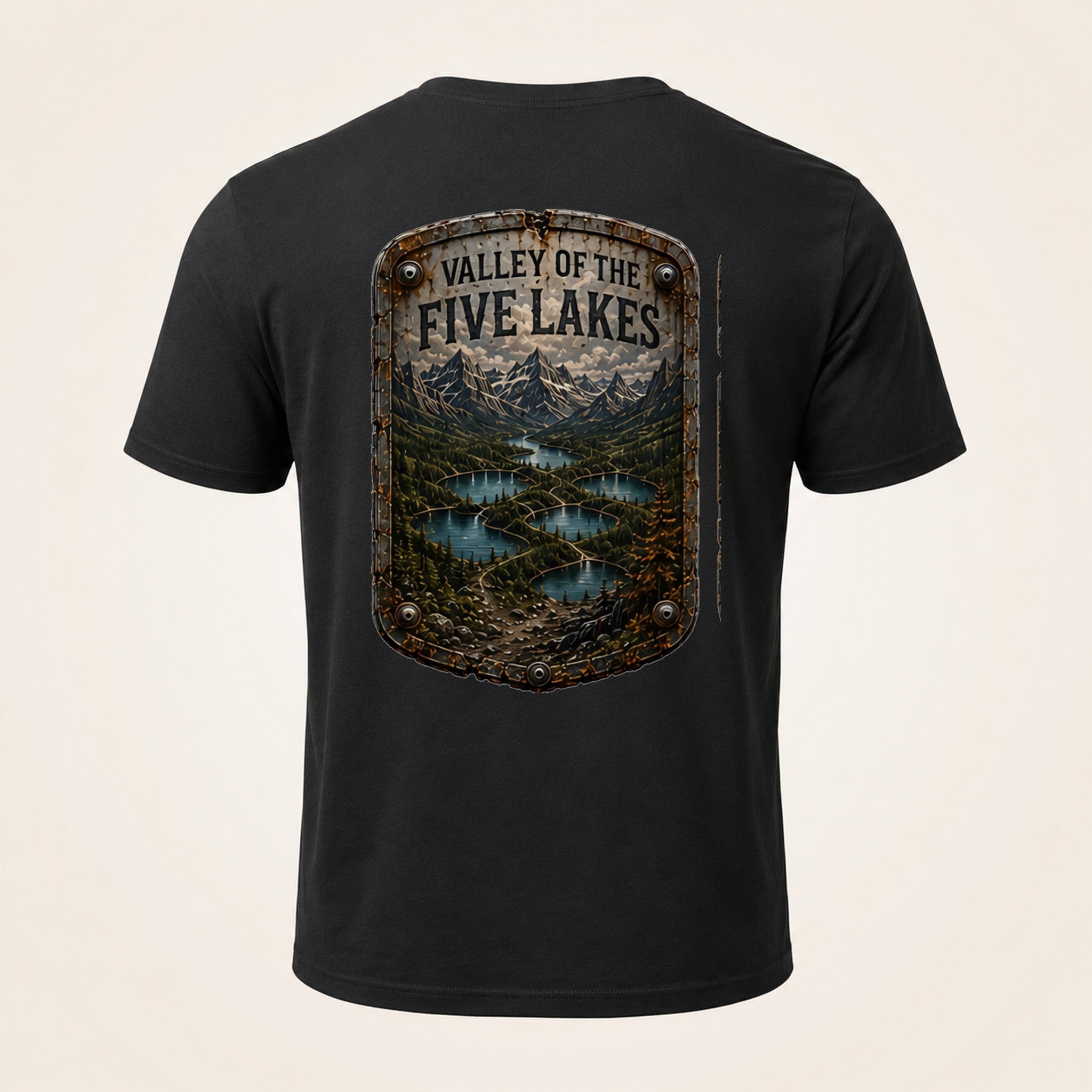 Valley of the Five Lakes Trail Relics T-Shirt — back mockup / hero