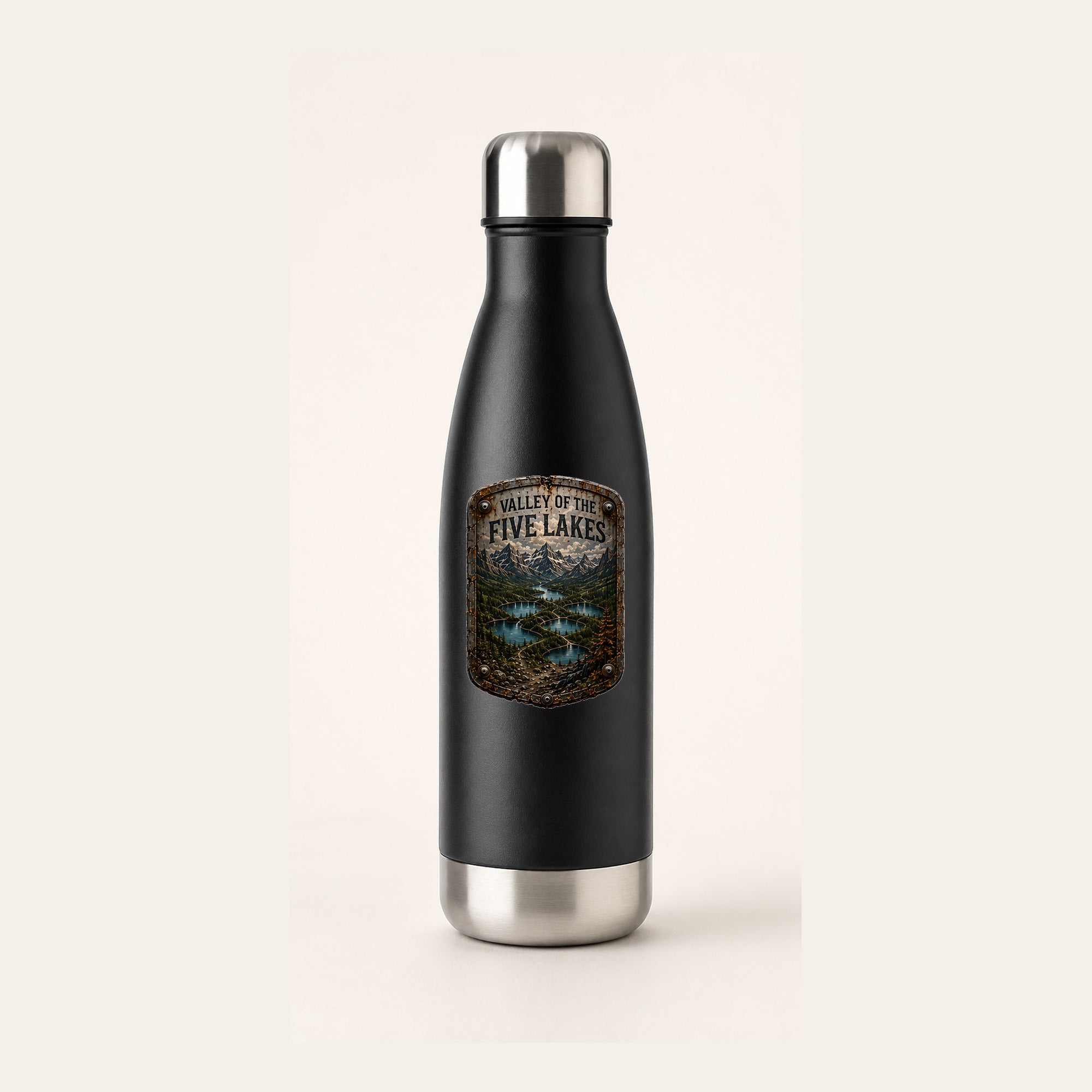 Valley of the Five Lakes Trail Relics Insulated Sport Bottle — primary product mockup