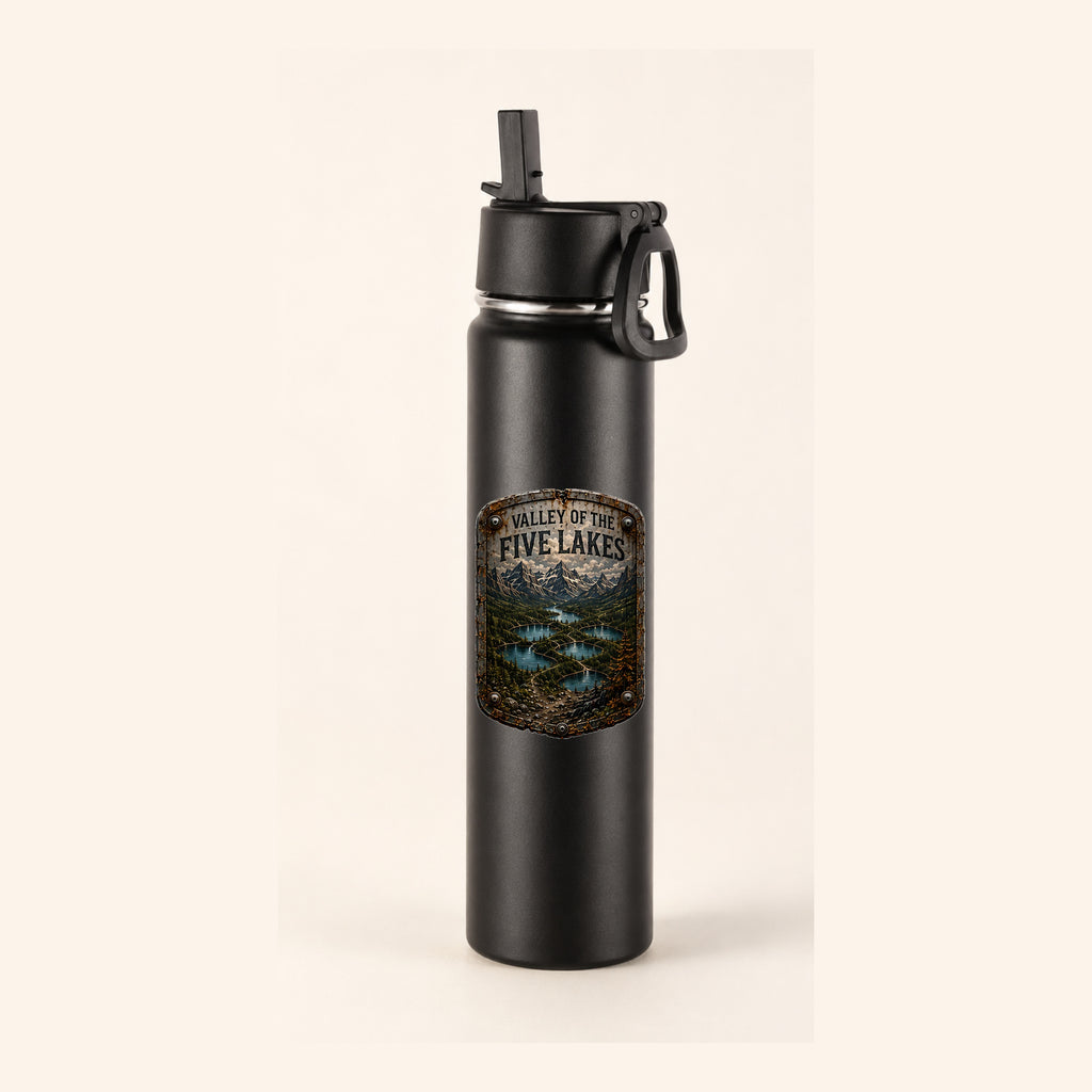 Valley of the Five Lakes Trail Relics Insulated Straw Bottle — primary product mockup