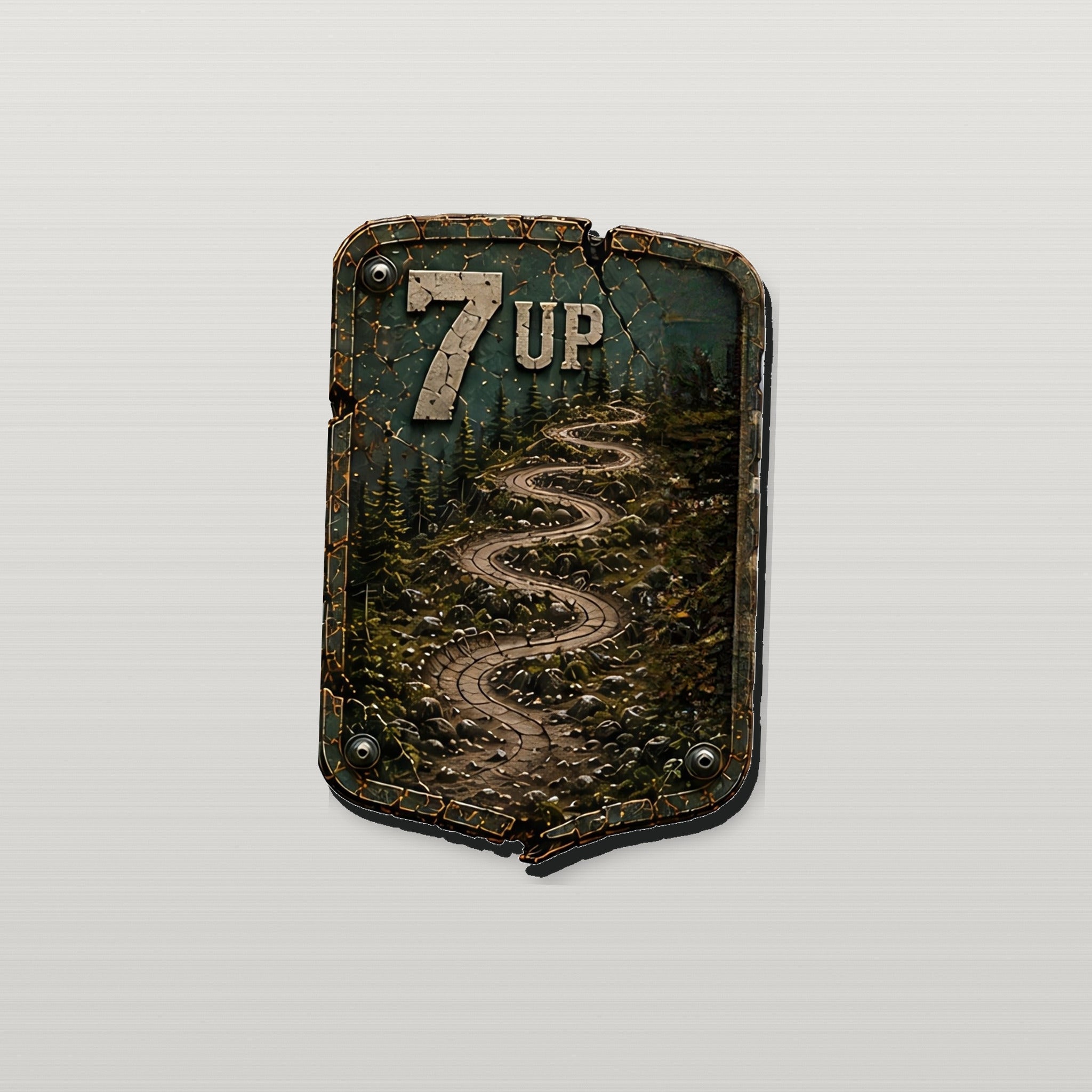 7 Up Trail Relics Contour Magnet — primary product mockup