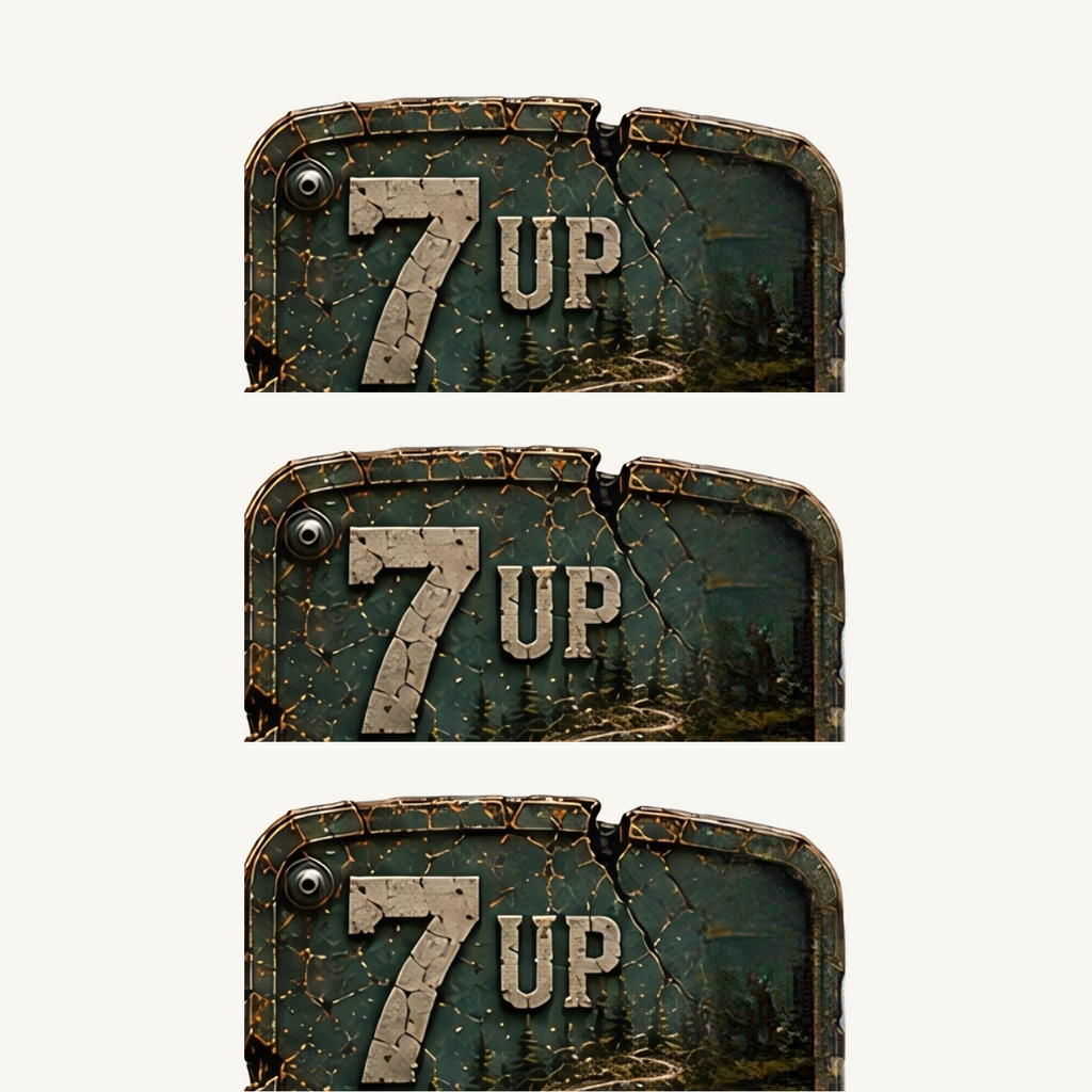 7 Up Trail Relics Mountain Bike Mudguard — artwork-only detail