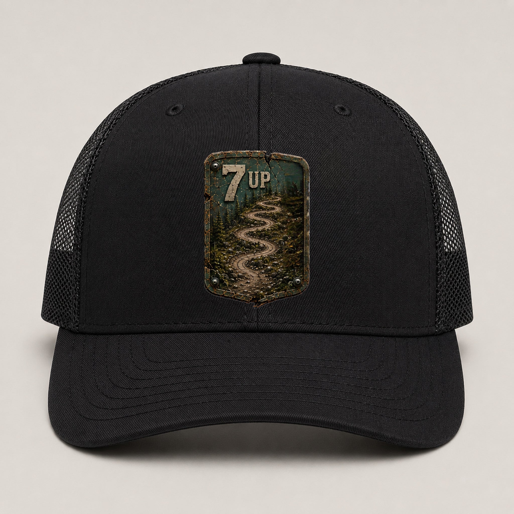 7 Up Trail Relics Mid-Pro Curved-Brim Cap — primary product mockup