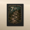 7 Up Trail Relics Small-Format Metal Painting — 7.9 × 5.9 in view