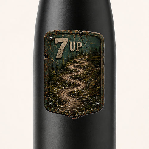 7 Up Trail Relics Insulated Sport Bottle — UV-print close-up