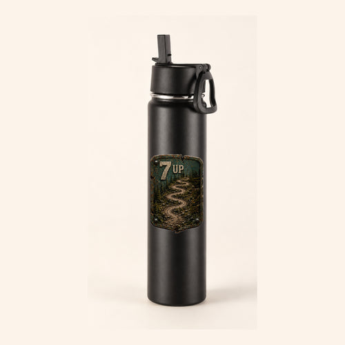 7 Up Trail Relics Insulated Straw Bottle — primary product mockup