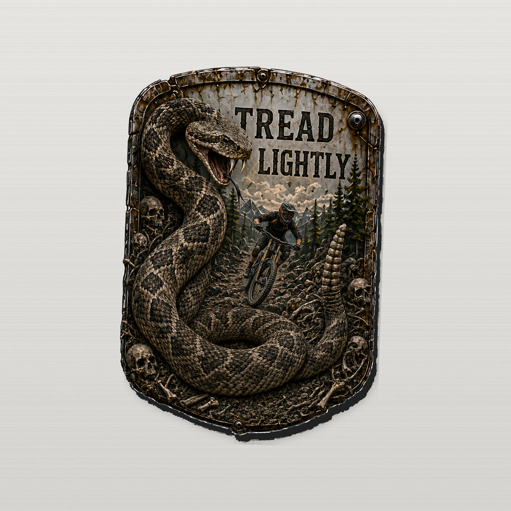 Tread Lightly Trail Relics Contour Magnet — side-edge close-up