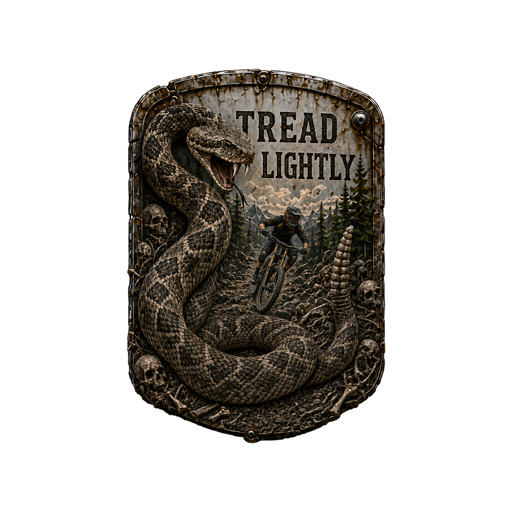 Tread Lightly Trail Relics Contour Magnet — artwork-only detail