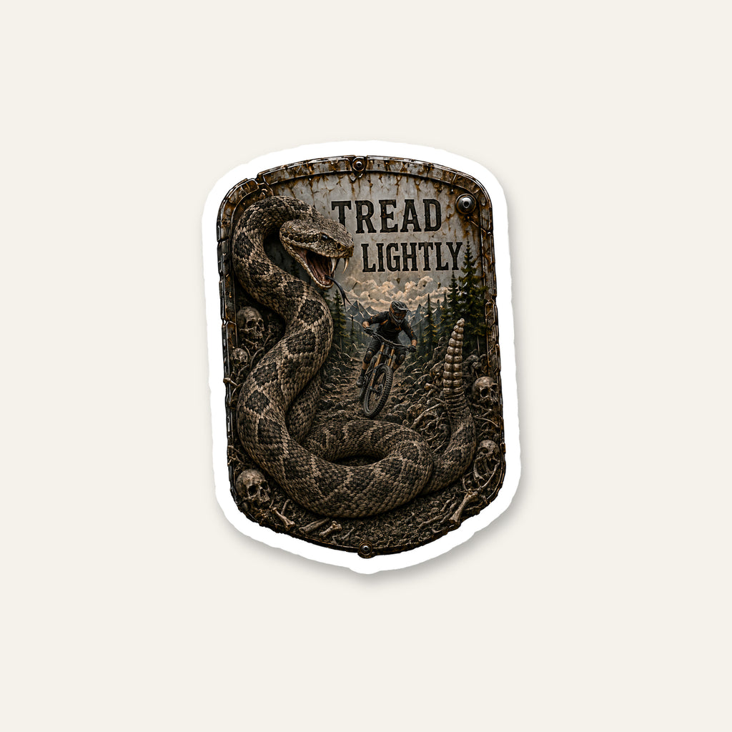 Tread Lightly Trail Relics Matte Die-Cut Sticker — primary product mockup