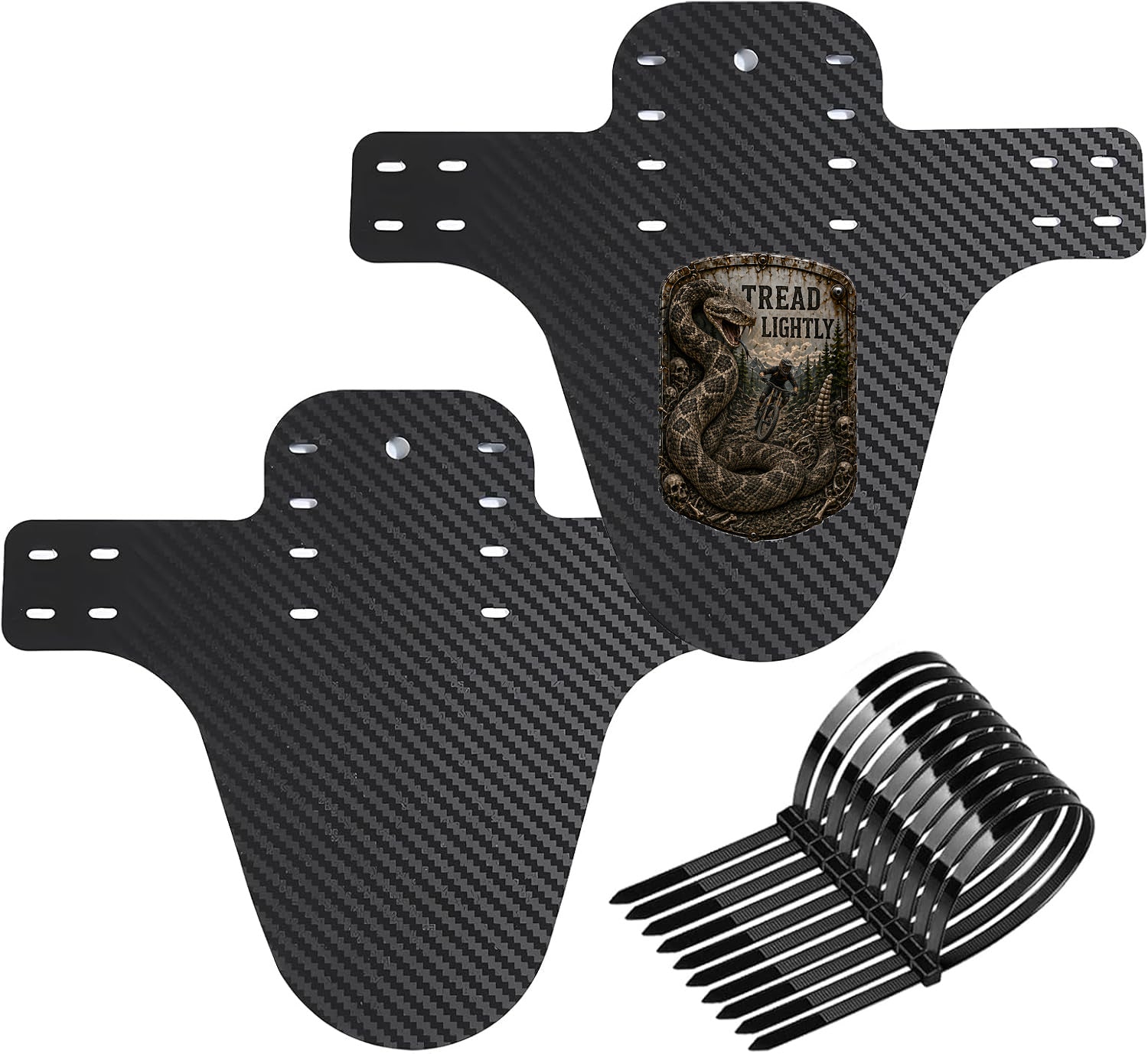 Tread Lightly Trail Relics Mountain Bike Mudguard — primary product mockup
