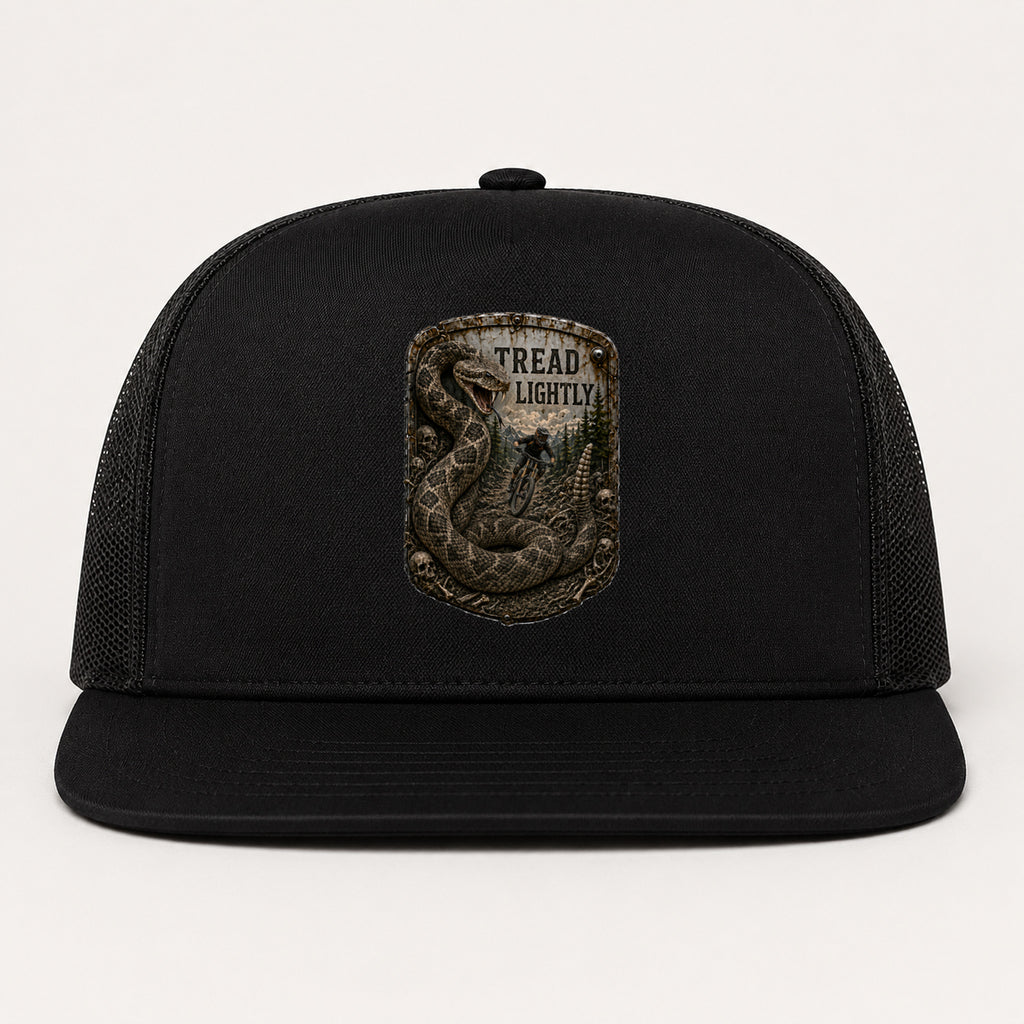 Tread Lightly Trail Relics Flat-Brim Cap — primary product mockup
