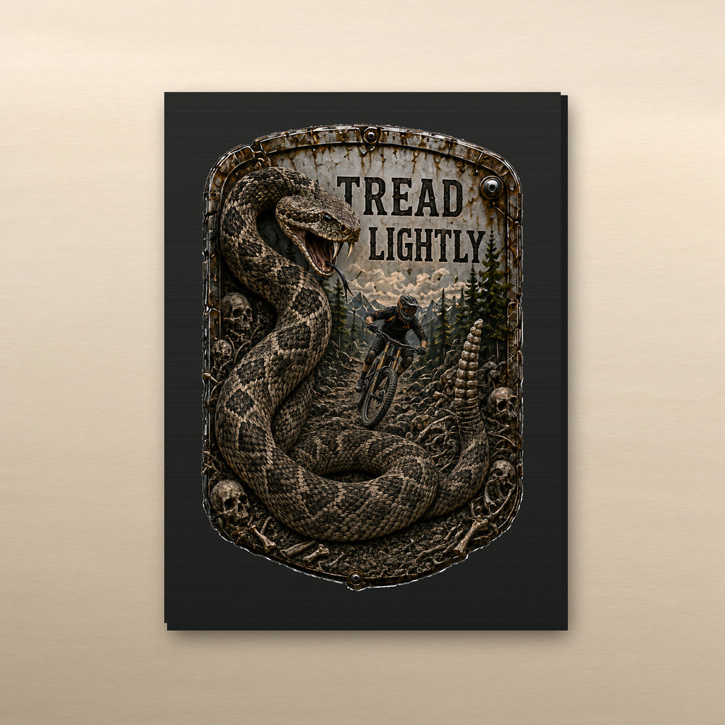 Tread Lightly Trail Relics Small-Format Metal Painting — 7.9 × 5.9 in view