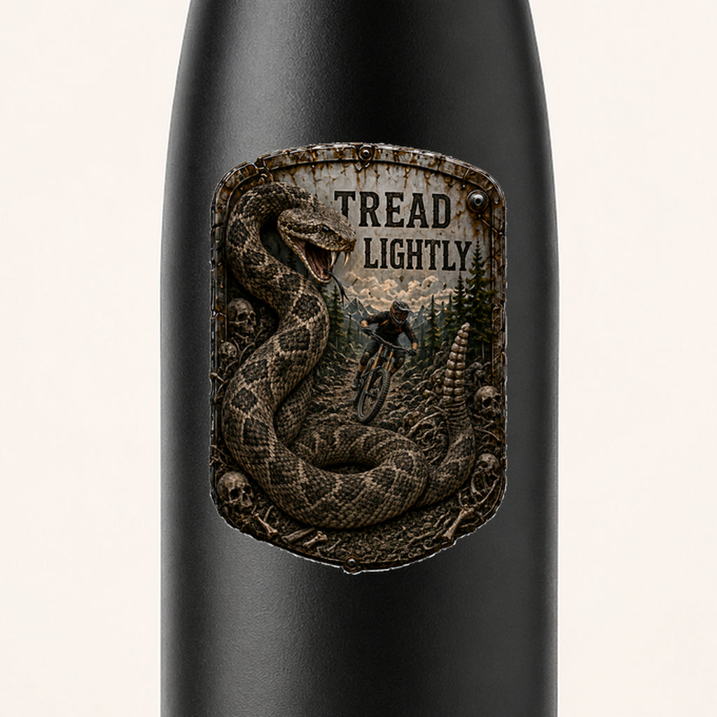 Tread Lightly Trail Relics Insulated Sport Bottle — UV-print close-up
