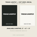 Tread Lightly Trail Relics Name-Only Cut Vinyl Decal — primary product mockup