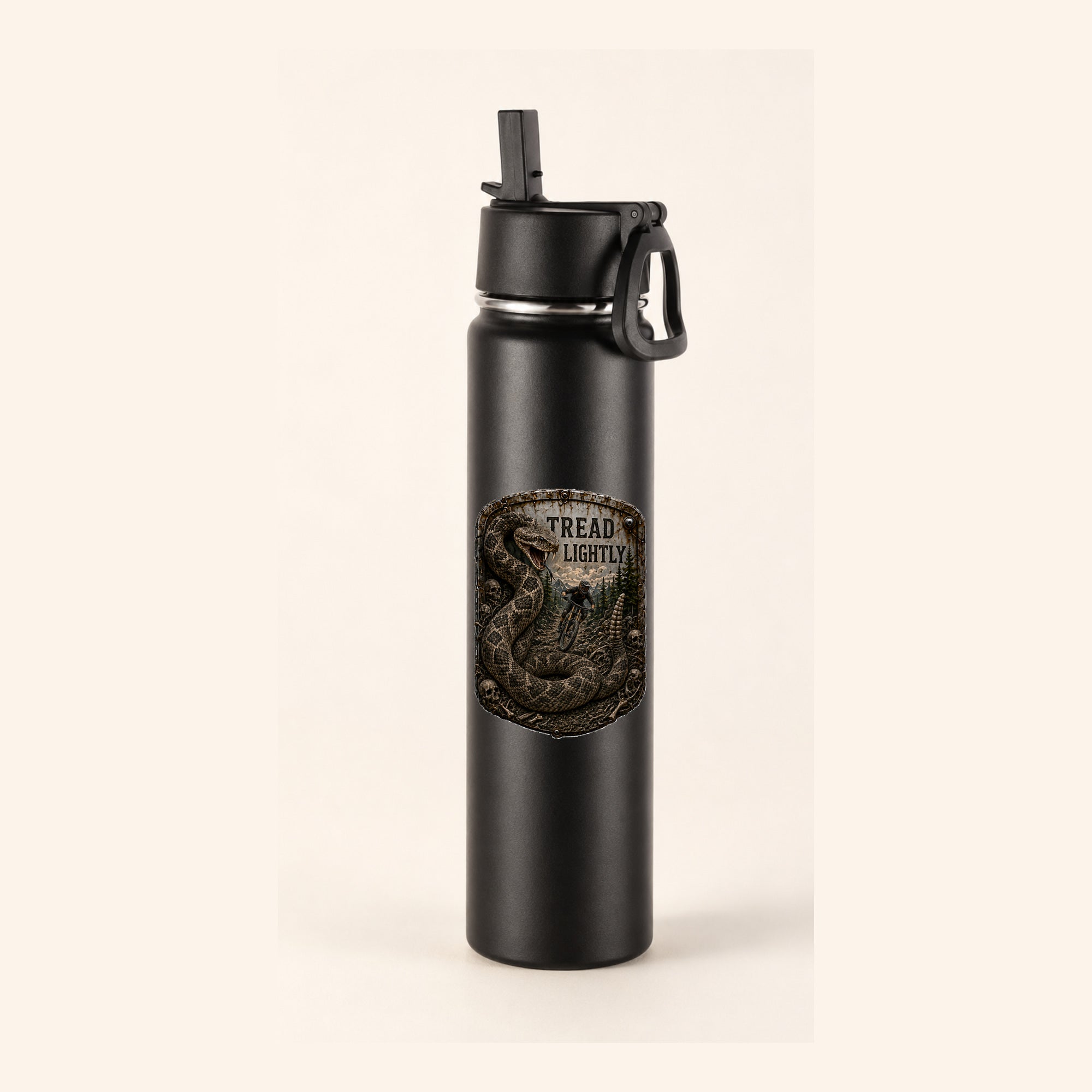Tread Lightly Trail Relics Insulated Straw Bottle — primary product mockup